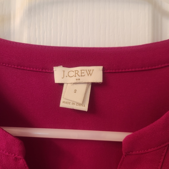 J Crew Fuchsia Blouse, pink purple, size S - Picture 2 of 7